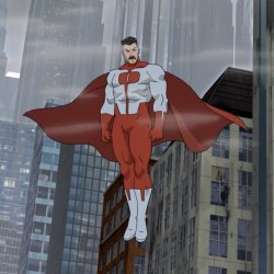 omni man flying Meme Template