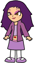 New Penny Gatapon (Purple Hair and Brown Eyes) Meme Template
