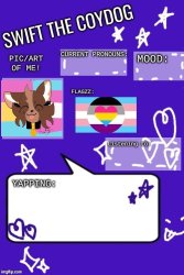 Swift the Coydog announcement temp 5.0 Meme Template
