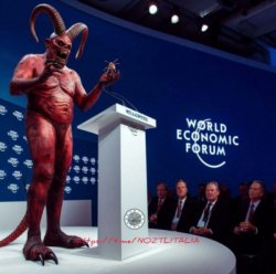 Satan at the WEF Meme Template