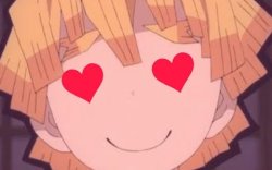 zenitsu hearts Meme Template