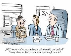 Smarmy Jerk Interview Boss Cartoon Meme Template