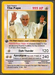 Pope card Meme Template