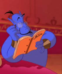 genie reading Meme Template