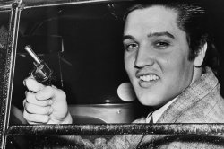 Elvis gun Meme Template