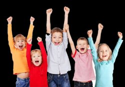 Cheering kids Meme Template