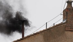 Black smoke pope Meme Template