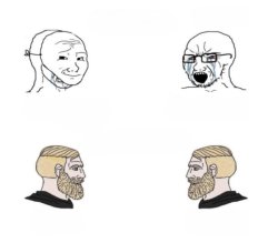 heads & opinions Meme Template