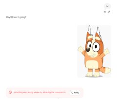chat gpt crashed because of dogoventures bingo heeler Meme Template
