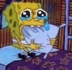 Spongebob bites pillow Meme Template
