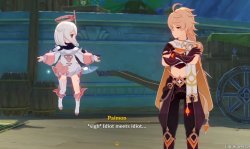 Paimon idiot meets idiot Meme Template