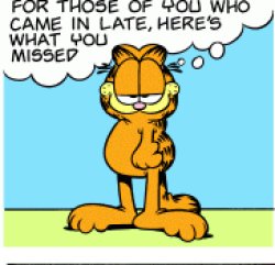 Square root of minus Garfield Meme Template