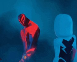 Spiderman 2099 Walking Up to Gwen Meme Template
