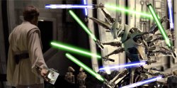 Obi-Wan has engaged General Grievous on Utapau Meme Template