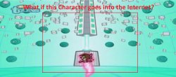 Character goes into the Internet Blank Meme Meme Template