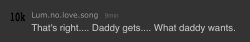Lum: “Daddy gets what daddy wants” Meme Template