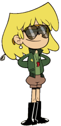 Lori Loud in her Glasses and Jacket Meme Template