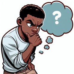 Black man thinking hard Meme Template