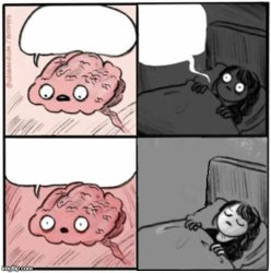 Reverse Brain Before Sleep Meme Template