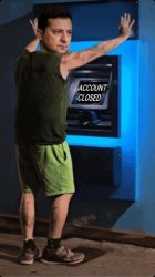 Zelensky at ATM Meme Template