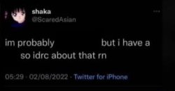 i’m probably _ but i have a _ so idrc about that rn Meme Template