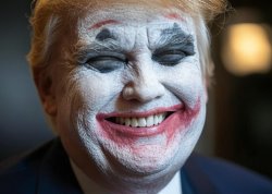 Donald Trump Joker face Meme Template