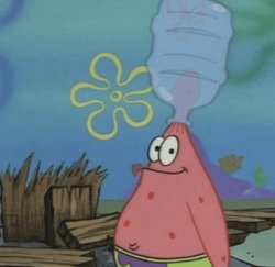 Patrick water jug Meme Template