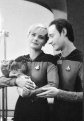 Tasha and Data with baby Meme Template
