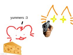 burgercat is NOT happy Meme Template