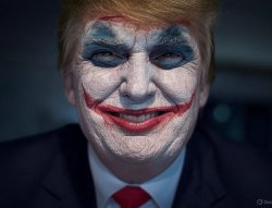 Donald Trump Joker face Meme Template