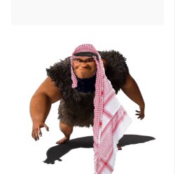 Rhymes with grug Muslim version Meme Template