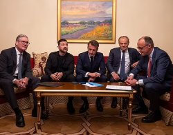 Macron and the coke boys Meme Template
