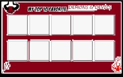 top 10 favorite demons and devils Meme Template