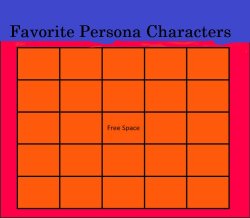 Favorite Persona Characters Meme Template