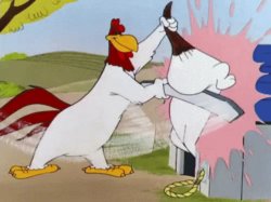 Foghorn Leghorn Slap Meme Template