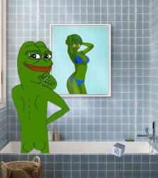Hornt Pepe Meme Template