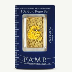 Gold bullion Pepe Meme Template