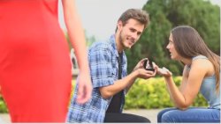 Jealous GF Proposal Meme Template