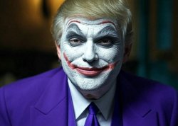 Donald Trump Joker face Meme Template