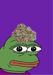 Pepe with Weed Meme Template