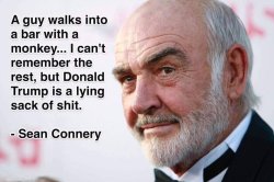 Sean Connery James Bond Trump shit Meme Template