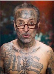 Cuck Scummer jailhouse tattoos Meme Template