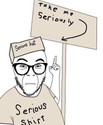 Serious Soyjak Meme Template