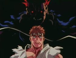 Akuma Standing Behind Ryu Meme Template