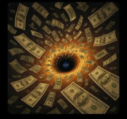 Money down drain Meme Template