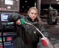 Girl at the gas station Meme Template