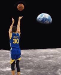 curry shooting from moon Meme Template