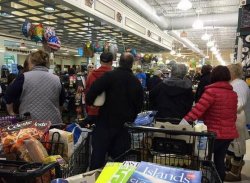 Crowded Grocery Store Meme Template