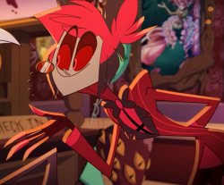 Alastor meeting Angeldust Meme Template