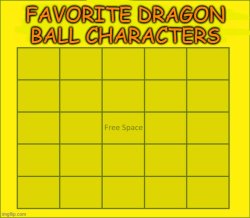 favorite dragon ball characters Meme Template